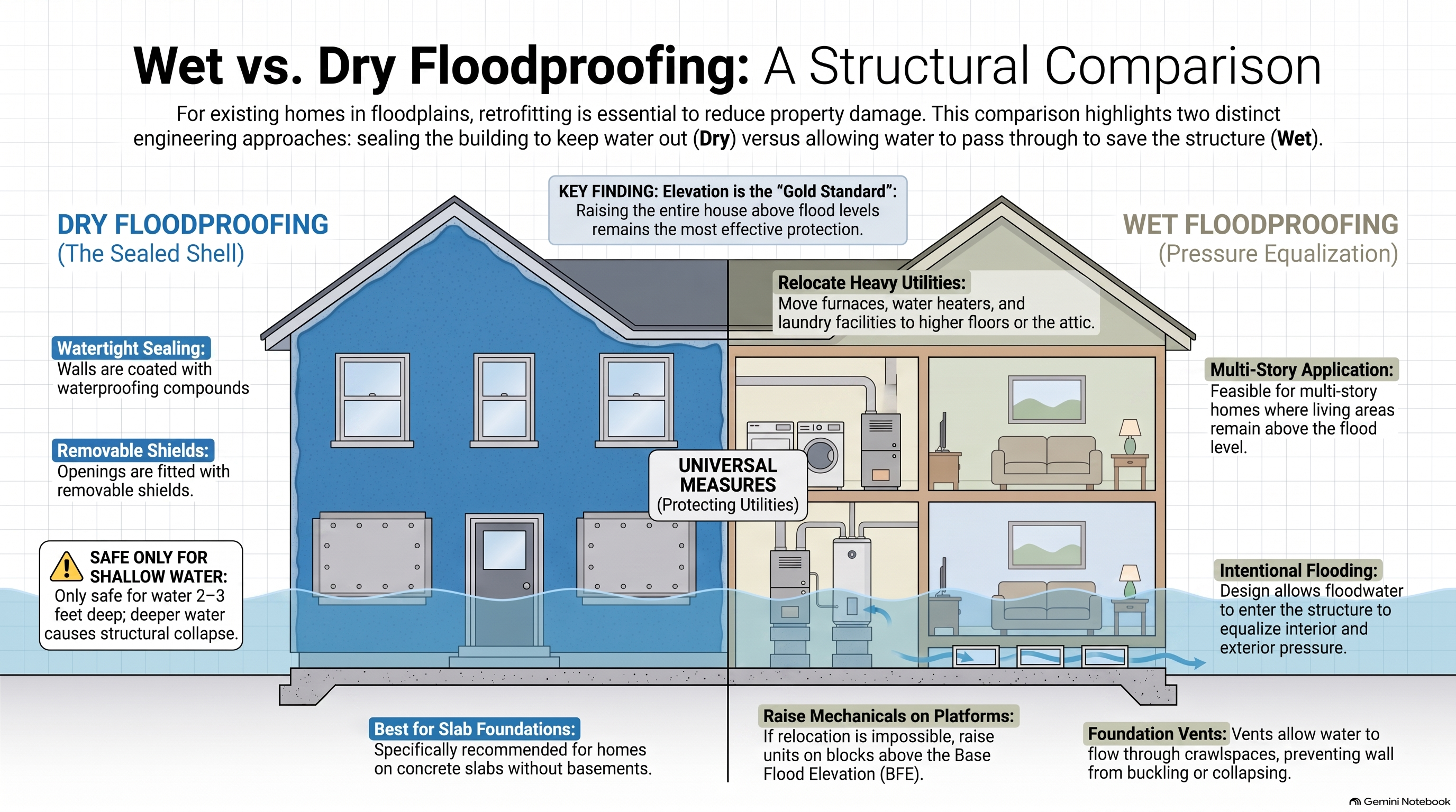 Wet Vs. Dry Floodproofing Comparison